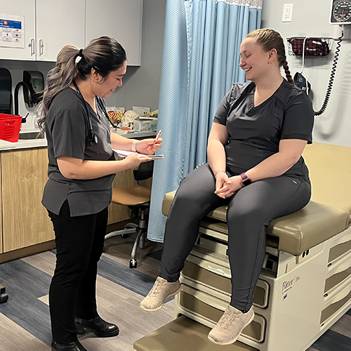 Medical Assisting students in clinic