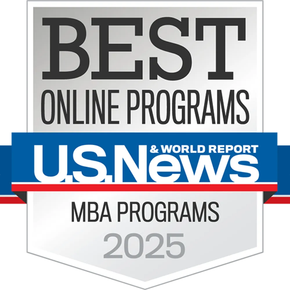 US News Badge Best MBA Programs Online 2025