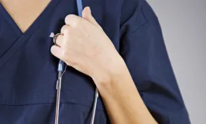 Nurse with stethoscope