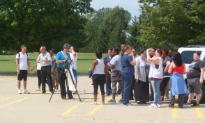 No Glasses Needed: Herzing-Toledo’s Eclipse Viewing Draws Crowd, Media