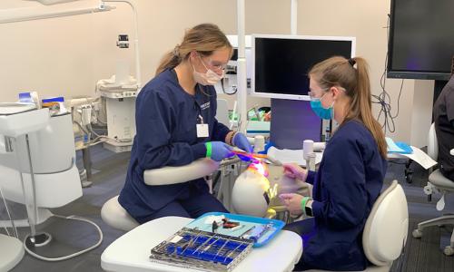 Dental assisting students