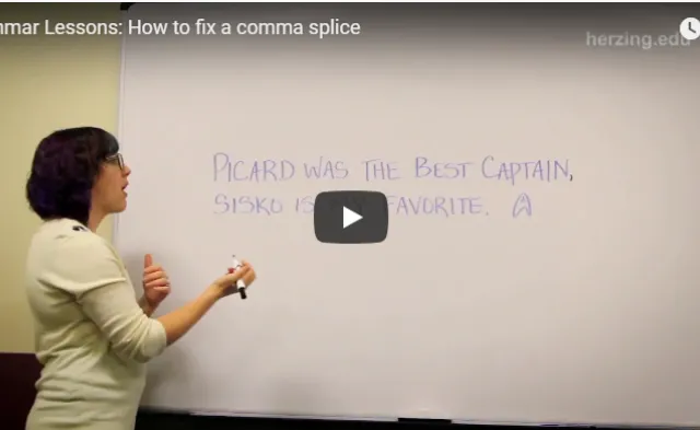 Grammar Lesson: Comma Splices