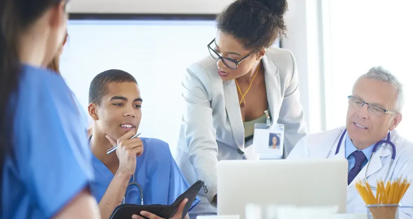 Nurse Leader Who Went from ADN to Nurse Executive Speaks with Physician