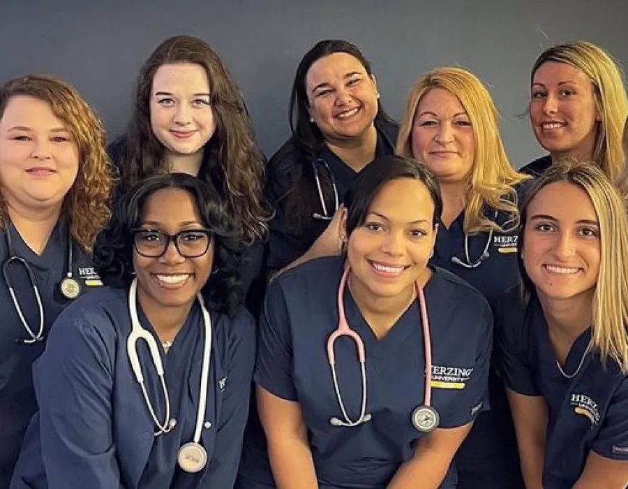 Group of LPN Nursing Students Smiling After Graduation