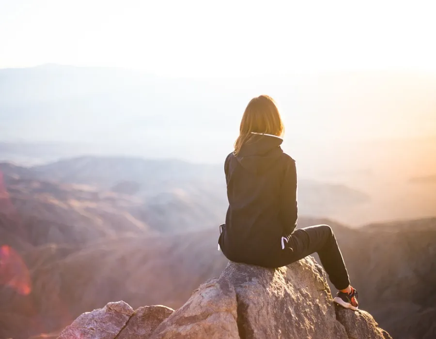 Travel nurse taking a break and enjoying the view