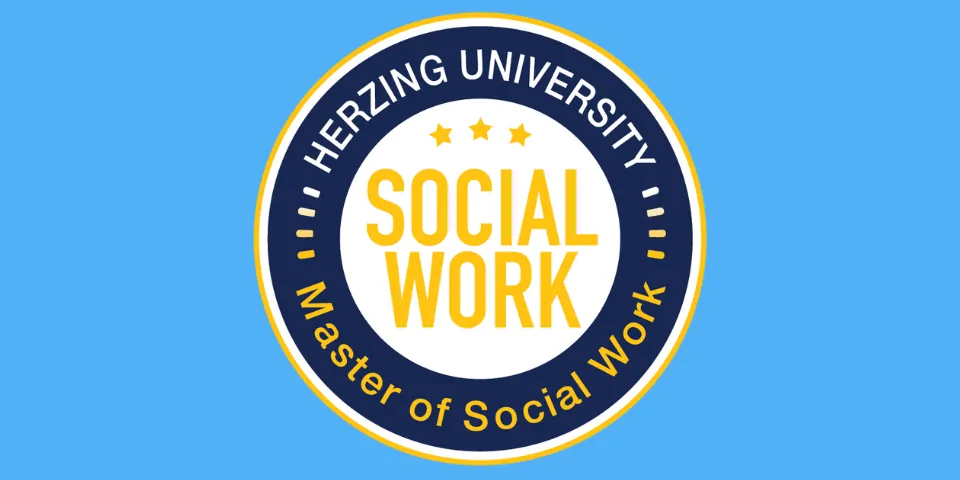 Herzing's social work seal and logo