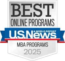 US News Badge Best MBA Programs Online 2025